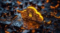 A state-of-the-art cloud security concept featuring a glowing cloud icon with a secure padlock at its heart Royalty Free Stock Photo