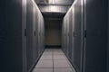 State-of-the-art colocation data center with IT equipment Royalty Free Stock Photo
