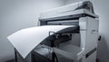 Modern Large Format Printer in Operation Royalty Free Stock Photo