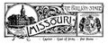 The state banner of Missouri the bullion state vintage illustration