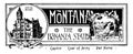 The state banner of Montana the bonanza state vintage illustration