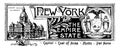 The state banner of New York the empire state vintage illustration