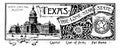 The state banner for Texas the lone star state vintage illustration