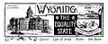 The state banner of Wyoming the equality state vintage illustration