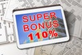 110% state bonus, called Super Bonus 110%, and money concession for the construction of building works to improve the thermal