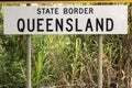 State border - Queensland Royalty Free Stock Photo