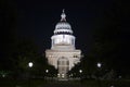 State Capitol Building at Night in Downtown Austin, Texas Royalty Free Stock Photo