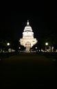 State Capitol Building at Night in Downtown Austin, Texas Royalty Free Stock Photo