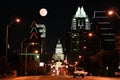 State Capitol Building at Night in Downtown Austin, Texas Royalty Free Stock Photo