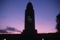 State Capitol of Nebraska at night Royalty Free Stock Photo