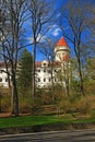 State castle Konopiste in spring Royalty Free Stock Photo