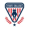 State college badge design