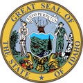 State Emblem of Idaho. USA. America