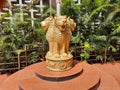 The State Emblem of India, as the national emblem of Republic of India is called, is an adaptation of the Golden color four Lions