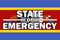 State of Emergency on Eswatini Flag