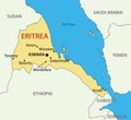 State of Eritrea - map - vector