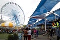 State Fair Texas Ferris Wheel and Midway Royalty Free Stock Photo