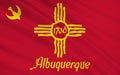 State Flag of Albuquerque - a city in the southwestern United St