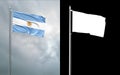 State flag of the Argentine Republic with alpha channel