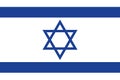 State flag of the country of Israel