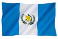 The state flag and ensign of Guatemala