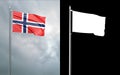 State flag of the Kingdom of Norway with alpha channel