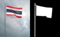 State flag of the Kingdom of Thailand with alpha channel