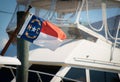 North Carolina Flag at a Marina