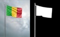 State flag of the Republic of Mali with alpha channel Royalty Free Stock Photo