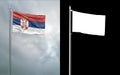 State flag of the Republic of Serbia with alpha channel
