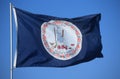 State Flag of Virginia Royalty Free Stock Photo