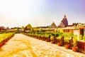 View of the colorful Heritage Corridor at Lord Jagannath Temple at Puri, Odisha, India Royalty Free Stock Photo