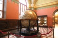 State historical Museum:a huge globe made in the Netherlands Amsterdam in the mid 17th century