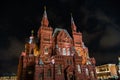 The State Historical Museum of Russia on the Red Square in Moscow Royalty Free Stock Photo