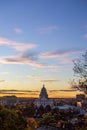 State House Capitol building sunset in providence, Rhode Island Royalty Free Stock Photo