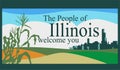 The state of Illinois with a beautiful view Royalty Free Stock Photo