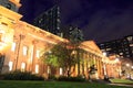 Historical architecture Melbourne Night cityscape Royalty Free Stock Photo