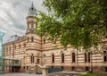 State Library with Robert Burns Statue, Adelaide Australia. Royalty Free Stock Photo