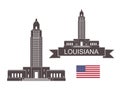 State of Louisiana. Louisiana State Capitol Royalty Free Stock Photo