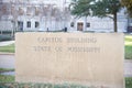 State of Mississippi Capital Building Sign Royalty Free Stock Photo