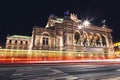 State Opera in Vienna Austria at night Royalty Free Stock Photo