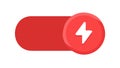 On-State Power Toggle Switch Icon, vector design Generative AI Royalty Free Stock Photo