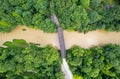 State road covered bridge in Ashtabula county Ohio Royalty Free Stock Photo