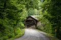 State road covered bridge in Ashtabula county, Ohio Royalty Free Stock Photo