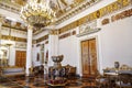 The State Russian Museum, the interior of the white-column hall, St. Petersburg