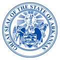 State Seal of Arkansas Royalty Free Stock Photo