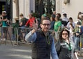 State Senator Scott Wiener partipating in the 173rd annual St Patricks Day parade