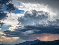 The state of the sky when a storm is brewing generative ai Royalty Free Stock Photo