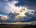 The state of the sky when a storm is brewing generative ai Royalty Free Stock Photo