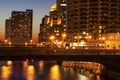 State Street Bridge in Chicago Royalty Free Stock Photo